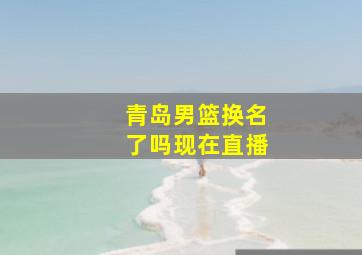 青岛男篮换名了吗现在直播