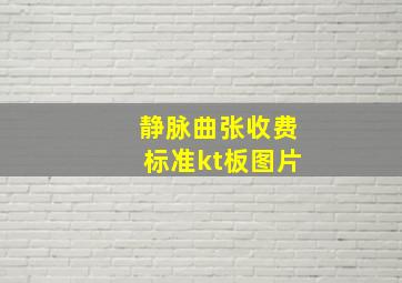 静脉曲张收费标准kt板图片