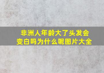 非洲人年龄大了头发会变白吗为什么呢图片大全