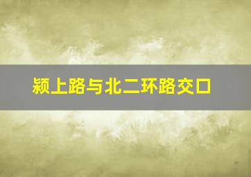 颍上路与北二环路交口