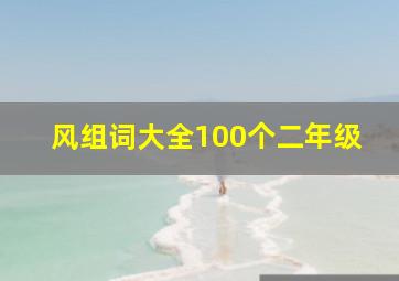 风组词大全100个二年级