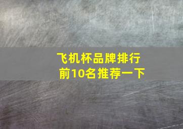 飞机杯品牌排行前10名推荐一下