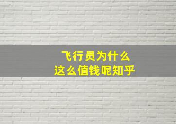 飞行员为什么这么值钱呢知乎