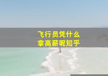 飞行员凭什么拿高薪呢知乎