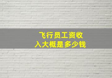 飞行员工资收入大概是多少钱