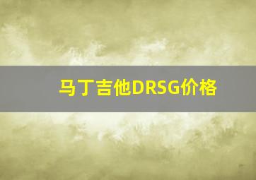 马丁吉他DRSG价格