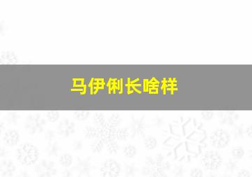 马伊俐长啥样