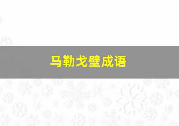 马勒戈壁成语