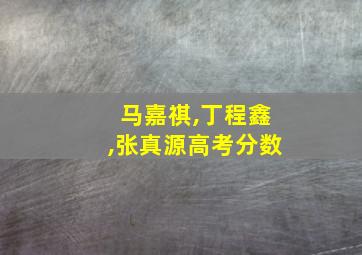 马嘉祺,丁程鑫,张真源高考分数