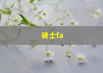 骑士fa