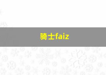 骑士faiz