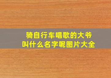 骑自行车唱歌的大爷叫什么名字呢图片大全