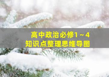 高中政治必修1～4知识点整理思维导图