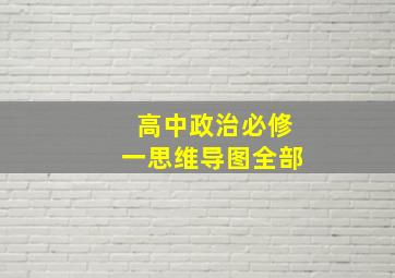 高中政治必修一思维导图全部