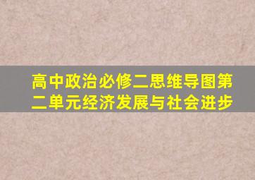 高中政治必修二思维导图第二单元经济发展与社会进步