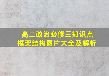 高二政治必修三知识点框架结构图片大全及解析