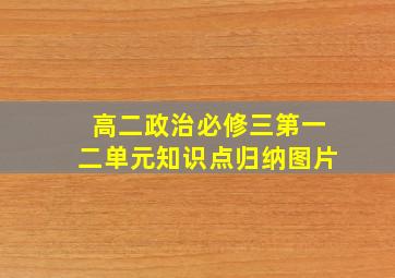 高二政治必修三第一二单元知识点归纳图片