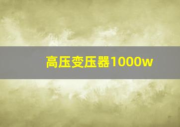 高压变压器1000w