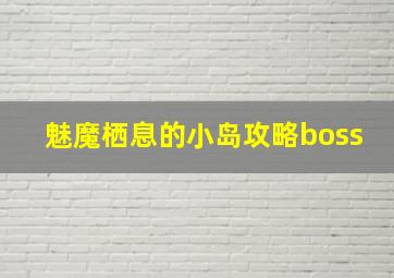 魅魔栖息的小岛攻略boss