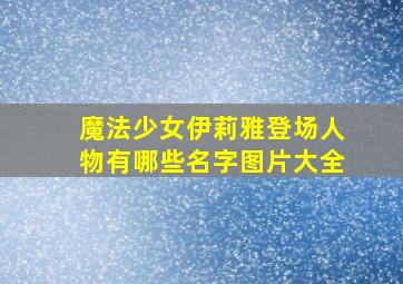 魔法少女伊莉雅登场人物有哪些名字图片大全