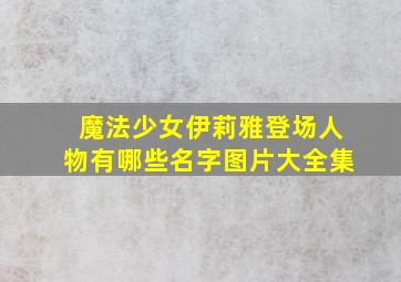 魔法少女伊莉雅登场人物有哪些名字图片大全集