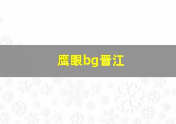 鹰眼bg晋江