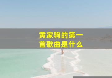 黄家驹的第一首歌曲是什么