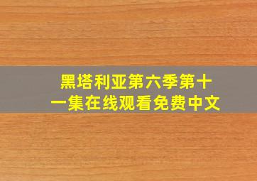 黑塔利亚第六季第十一集在线观看免费中文