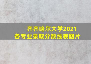 齐齐哈尔大学2021各专业录取分数线表图片