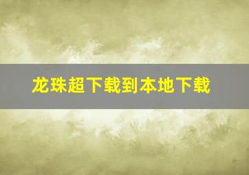 龙珠超下载到本地下载